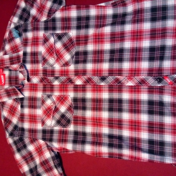 Vans Snap Front SS Western Surf Skate 100% Cotton - Picture 3 of 6